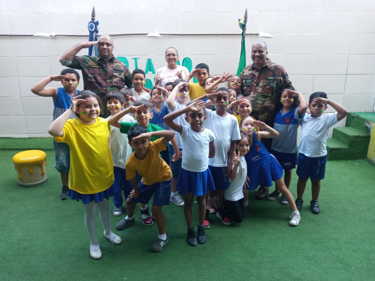 Ação dos Bombeiros Mirins